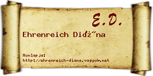 Ehrenreich Diána névjegykártya